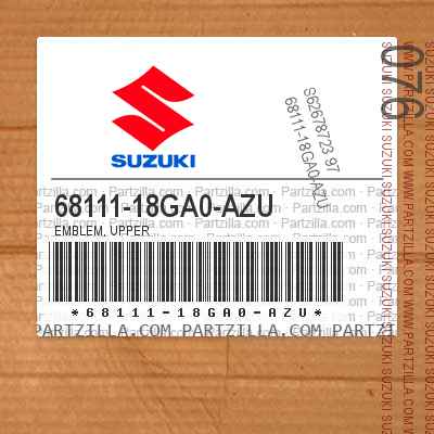 Azu Logo - Suzuki 68111 18GA0 AZU, UPPER