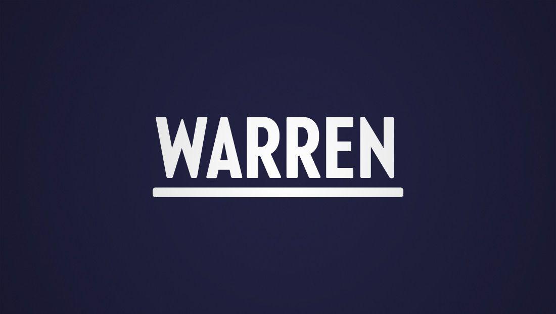 Warren Logo - Elizabeth Warren campaign logo and fonts