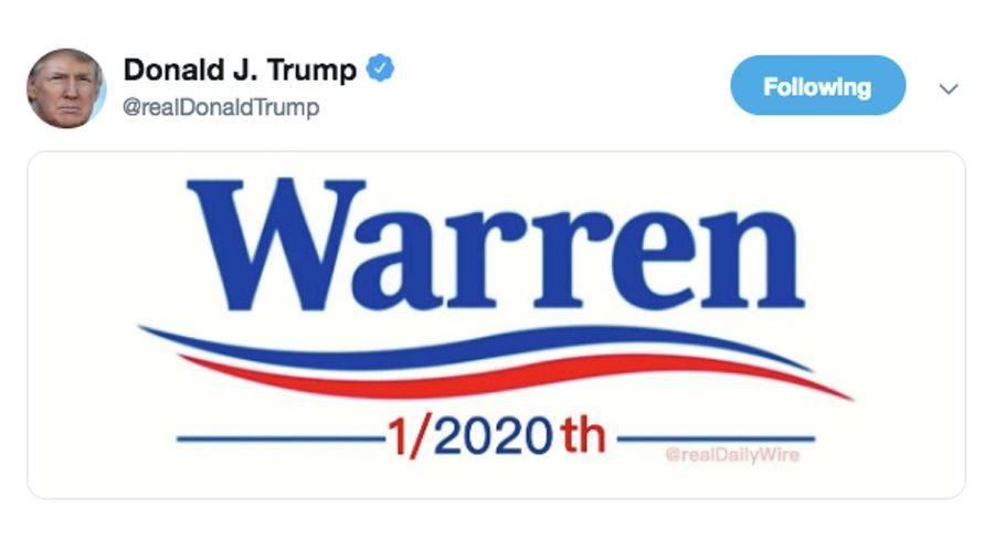 Warren Logo - Trump Tweeted a 