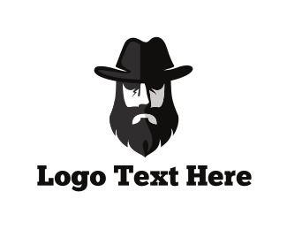 Guy Logo - Beard Hat Man Logo