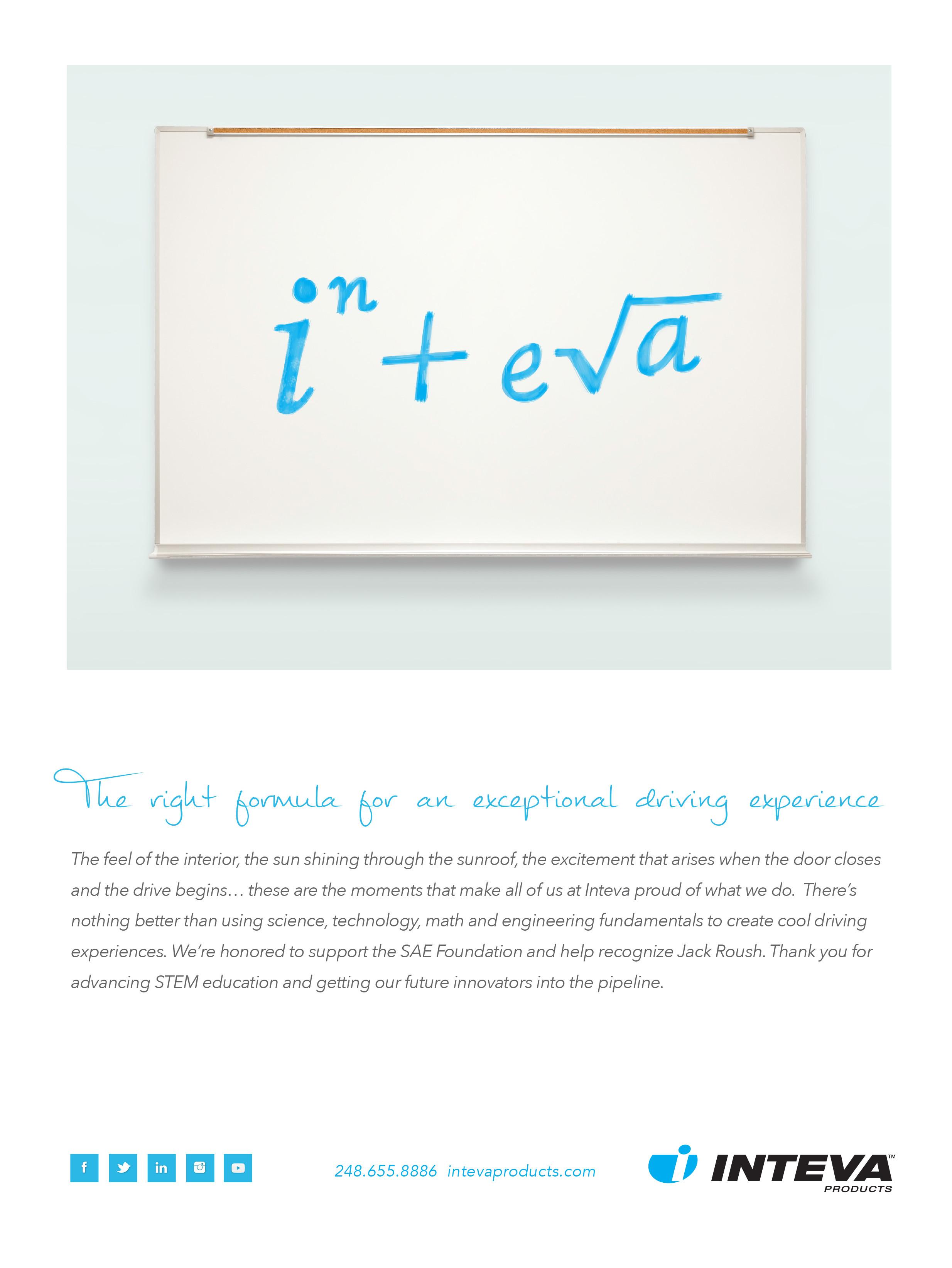 Inteva Logo - TMV Group. Inteva Products. Brand Identity and Print Advertising