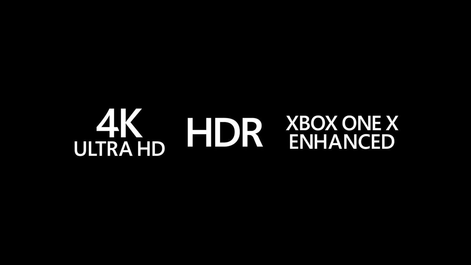 HDR Logo - Look for these Xbox One X logos to know you're getting enhanced 4K
