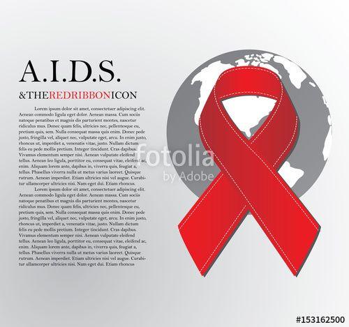 Aids Logo - World aids day.Red Aids ribbon.World AIDS Day 1 December. Red AIDS ...