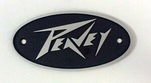 Peavey Logo - Details about Peavey Sm Oval Black and Silver Logo (Lighting Bolt  Style)used Some Amps & Cabs