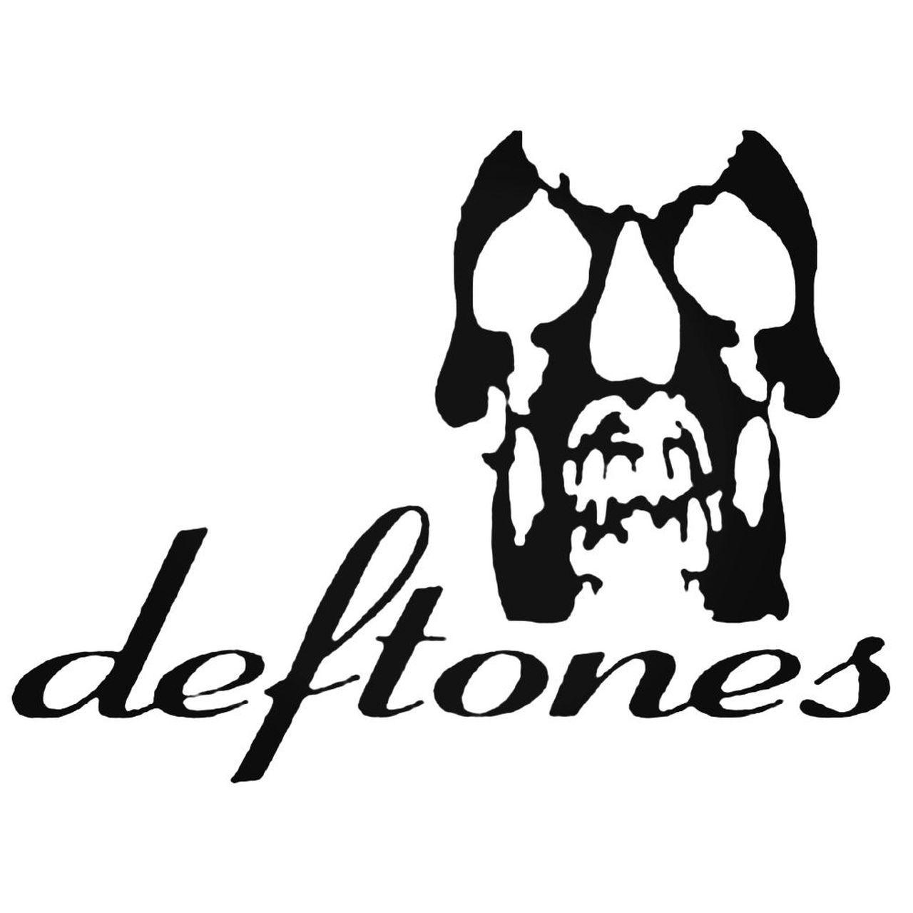 Deftones Logo - Deftones Skull Logo Decal Sticker
