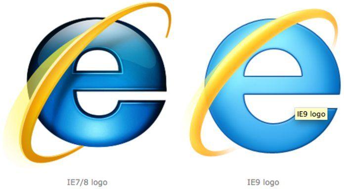 IE9 Logo - Microsoft Reveals New, Improved Blue e IE9 Logo