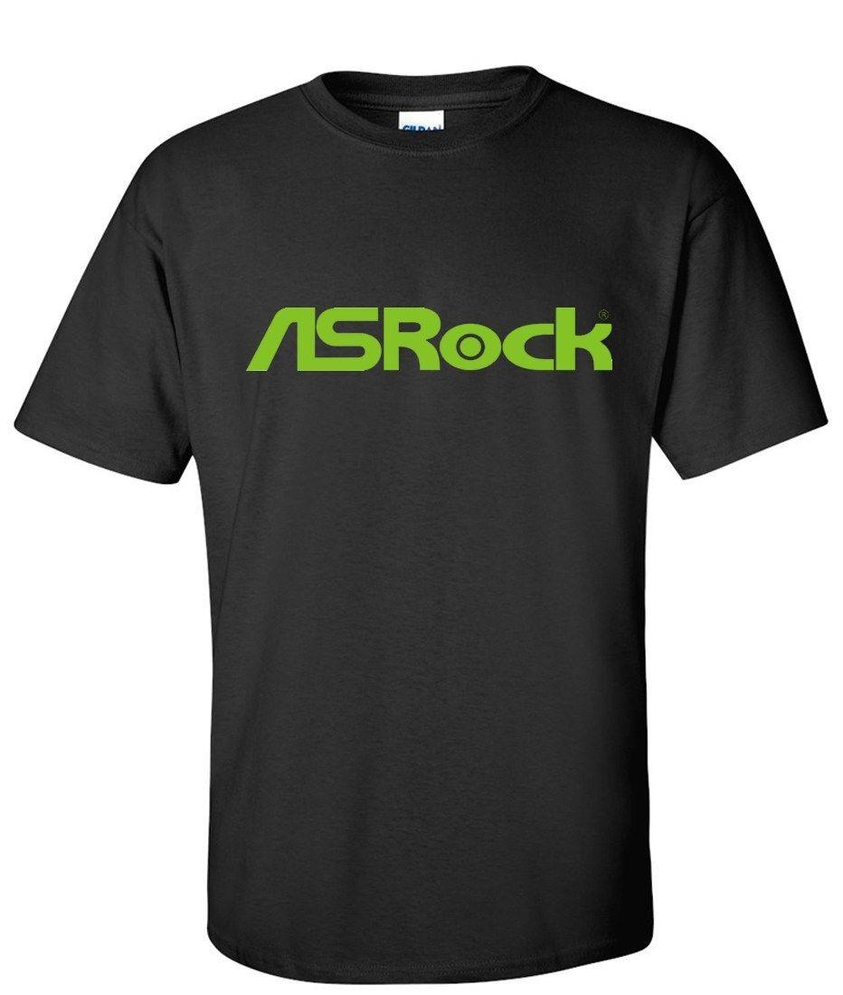 ASRock Logo - Asrock Motherboard Computer Logo Graphic T Shirt - Supergraphictees