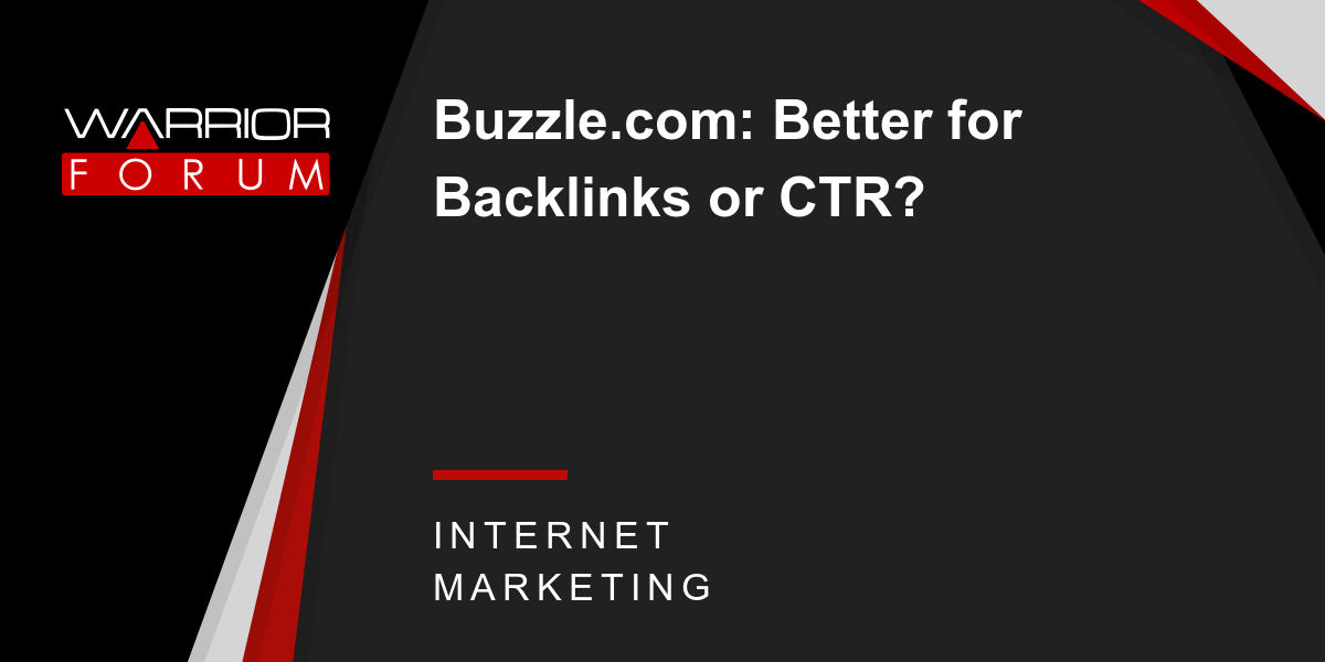 Buzzle.com Logo - Buzzle.com: Better for Backlinks or CTR? | Warrior Forum - The #1 ...