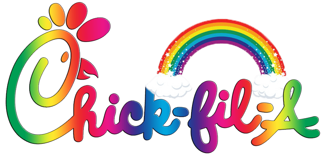 Chckfila Logo - New Chick Fil A Rainbow Logo