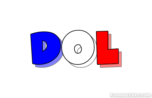 DOL Logo - France Logo. Free Logo Design Tool from Flaming Text