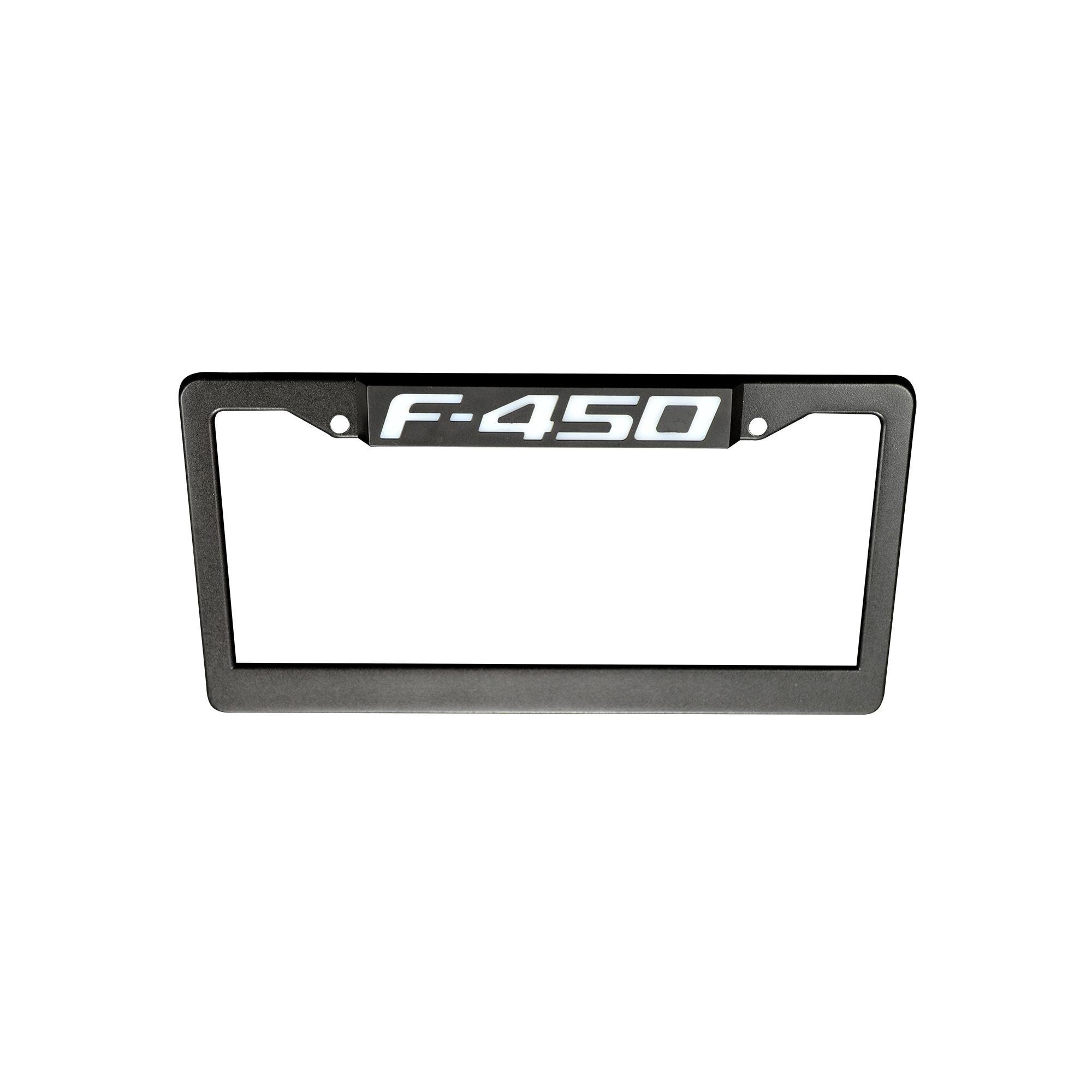 F-450 Logo - RECON 264311F450 Ford F-450 Logo Illuminated RED LED License Plate Frame in  Black Billet Aluminum - Fits All Ford F-450 Trucks