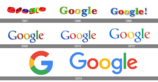 Evolution Logo - Google Logo Set's Evolution Throughout the Years | Trademark Productions