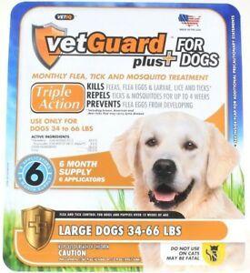 VetGuard Logo - Details about VetGuard Plus Triple Action Large Dogs 6 Month Flea Tick  Mosquito Treatment