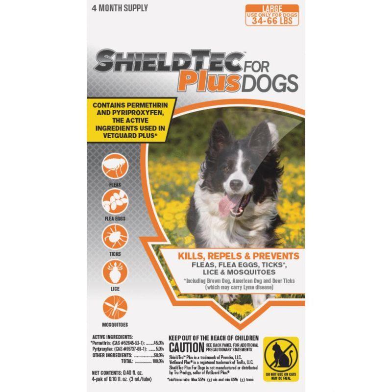 VetGuard Logo - Buy ShieldTec Plus Flea & Tick Treatment For Dogs (4) 0.10 Fl. Oz. Tubes