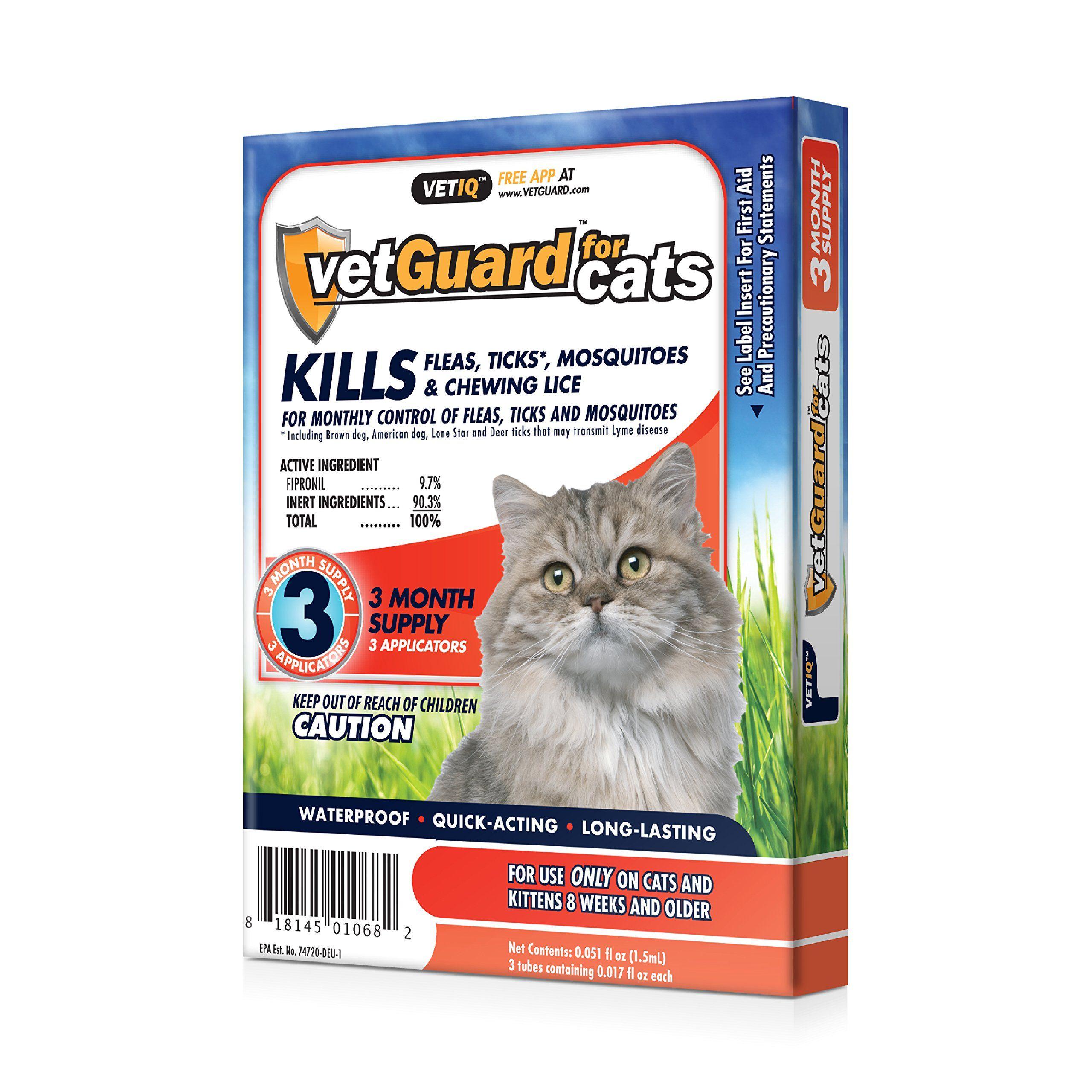 VetGuard Logo - VetGuard Plus Flea & Tick Treatment Cats,, 3 Month Supply