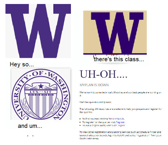 UDub Logo - this is hell : udub