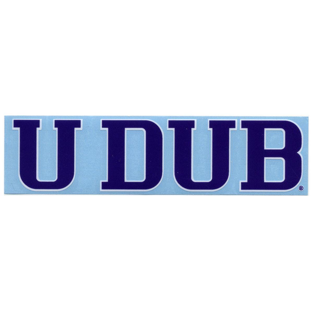UDub Logo - UDUB Outside Application Decal 6.5