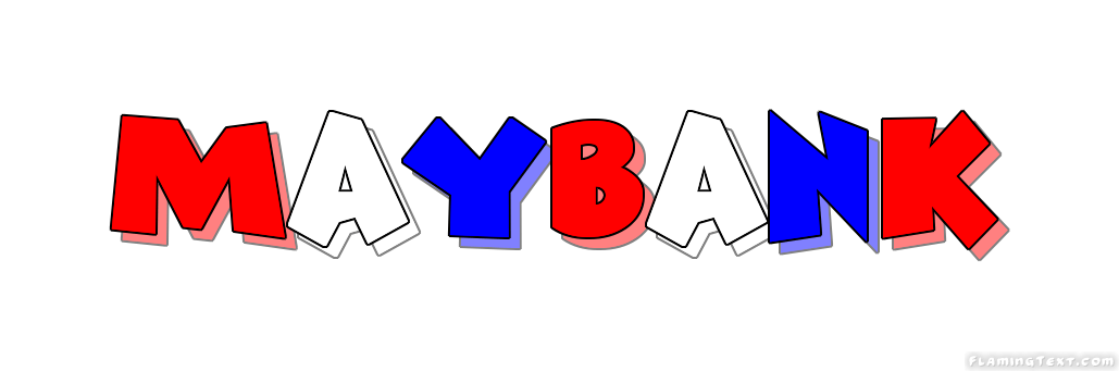 Maybank Logo - United States of America Logo. Free Logo Design Tool from Flaming Text