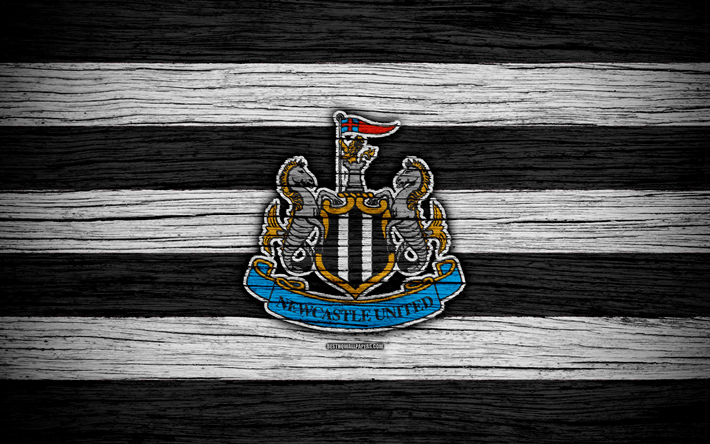 NUFC Logo - Download wallpapers Newcastle United, 4k, Premier League, logo ...