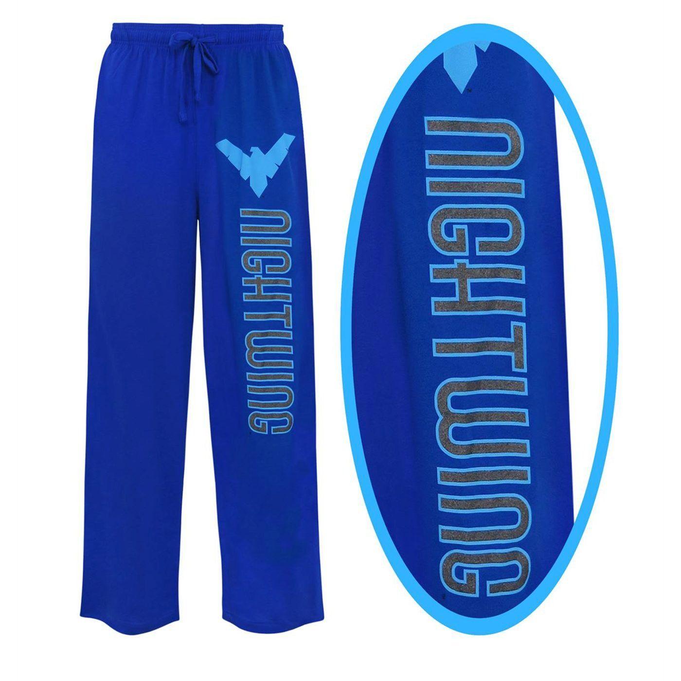 Superherostuff.com Logo - Nightwing Foil Logo Unisex Pajama Pants