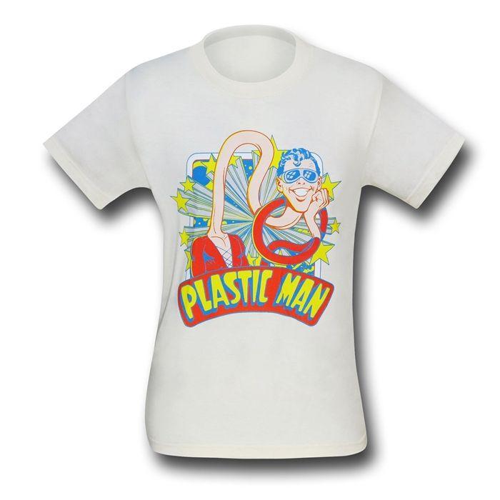 Superherostuff.com Logo - Plastic Man Stars T-Shirt