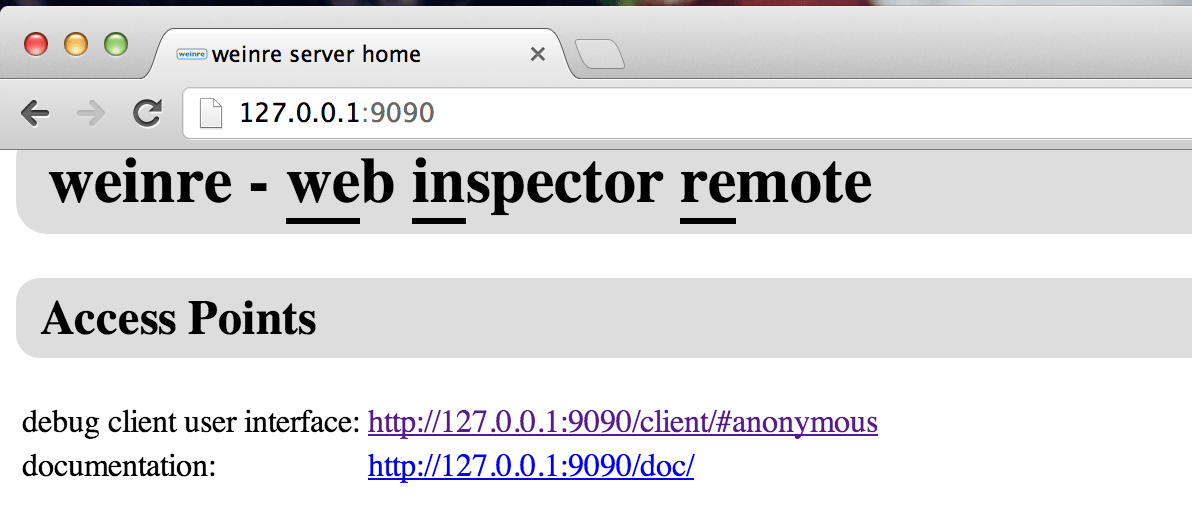 Weinre Logo - Remote Debugging Firefox OS with Weinre - Mozilla Hacks - the Web ...
