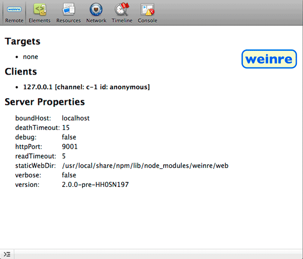 Weinre Logo - 5 Advanced Javascript and Web Debugging Techniques You Should Know About