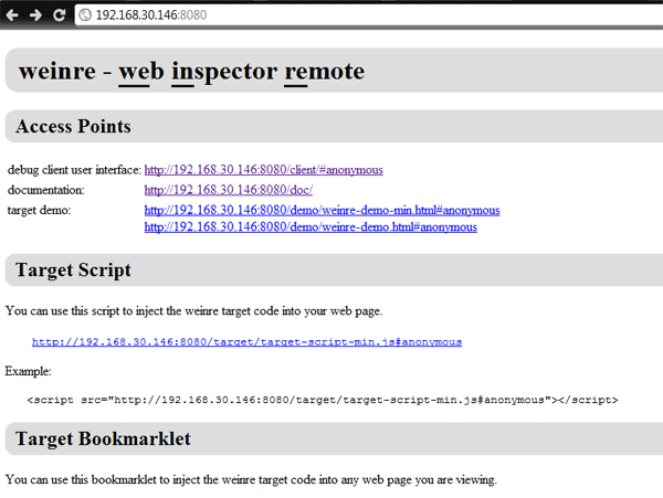 Weinre Logo - Debugging mobile web applications remotely with WEINRE – JavaScript Lab