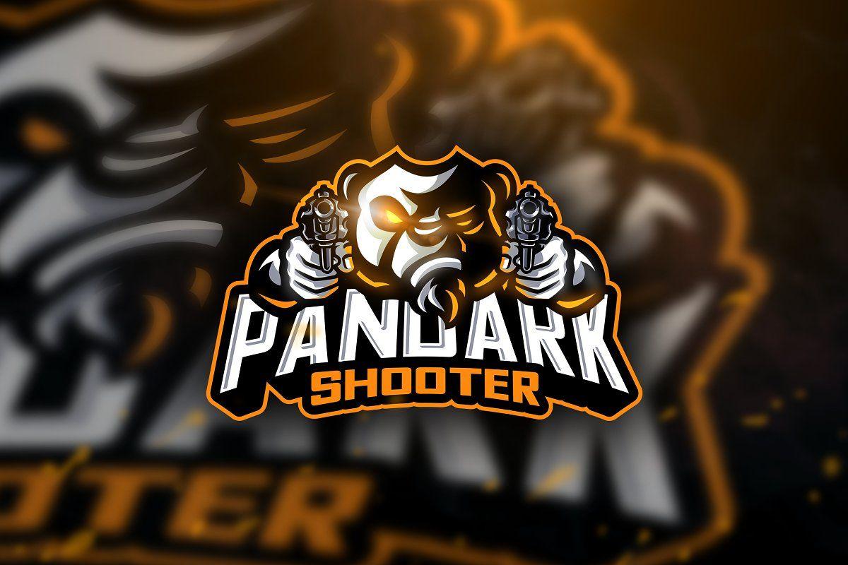 Shooter Logo - Pandark Shooter - Mascot Logo