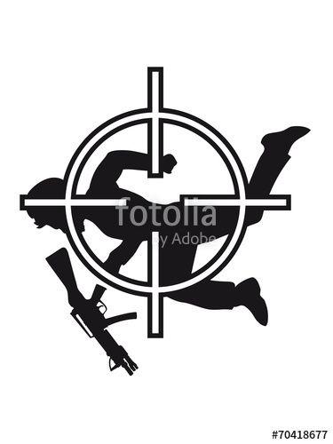 Shooter Logo - Shooter Noob Sniper Logo And Royalty Free Image