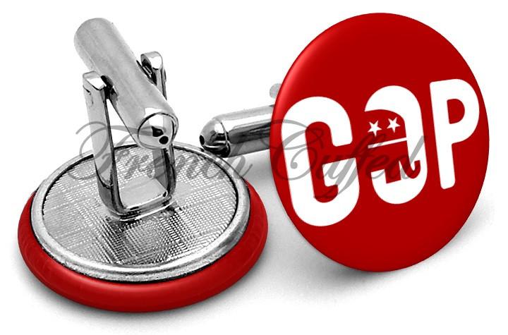 GOP Logo - Republican Party GOP Logo Cufflinks by FrenchCuffed - Discount and ...