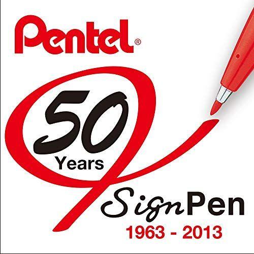 Pentel Logo - Pentel Felt Tip Sign Pen, Set Of 12 Assorted Colors (S520 12)
