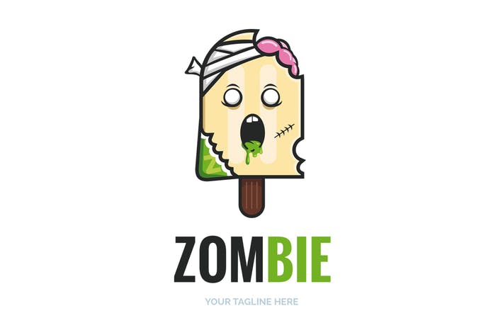 Popsicle Logo - Zombie Popsicle Logo Template by Odin_Design on Envato Elements