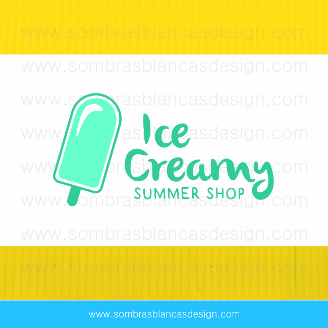 Popsicle Logo - Summer Popsicle - Pre-designed Logo