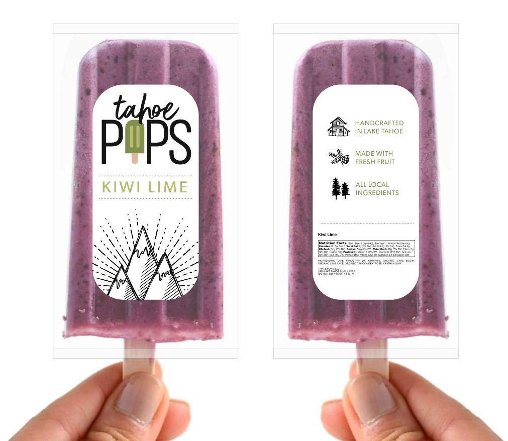 Popsicle Logo - Tahoe Pops Label Design by Perspektiiv Design Co. Popsicle Logo ...