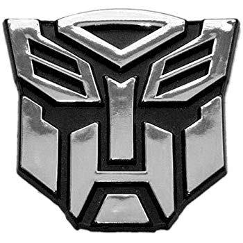 Transfomer Logo - Transformer Autobot Chrome Finish Auto Emblem - 2 1/2