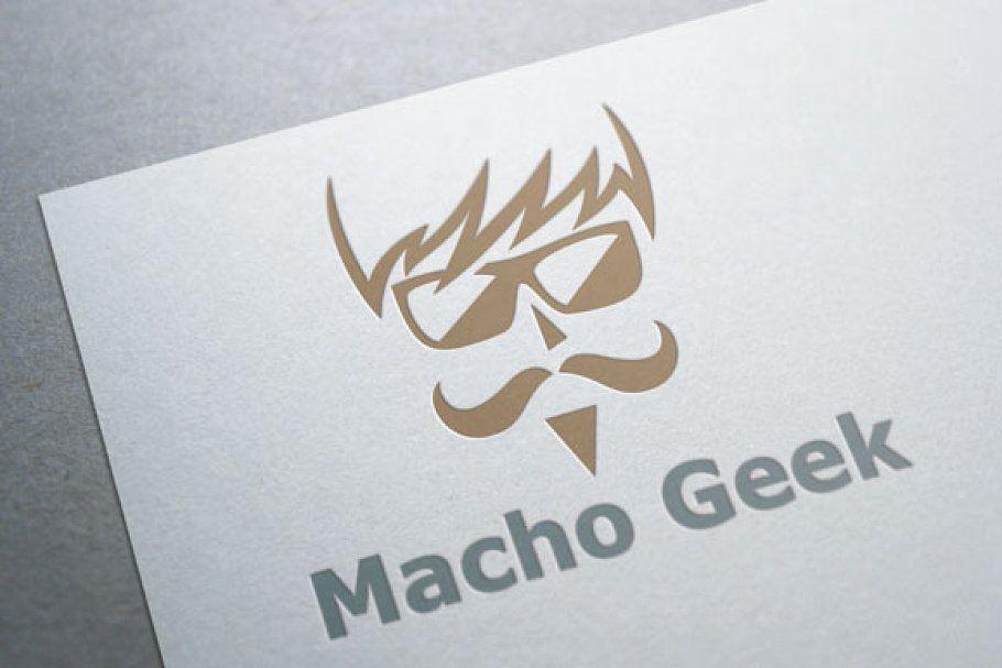 Macho Logo - Macho Geek Logo ~ Logo Templates ~ Creative Market