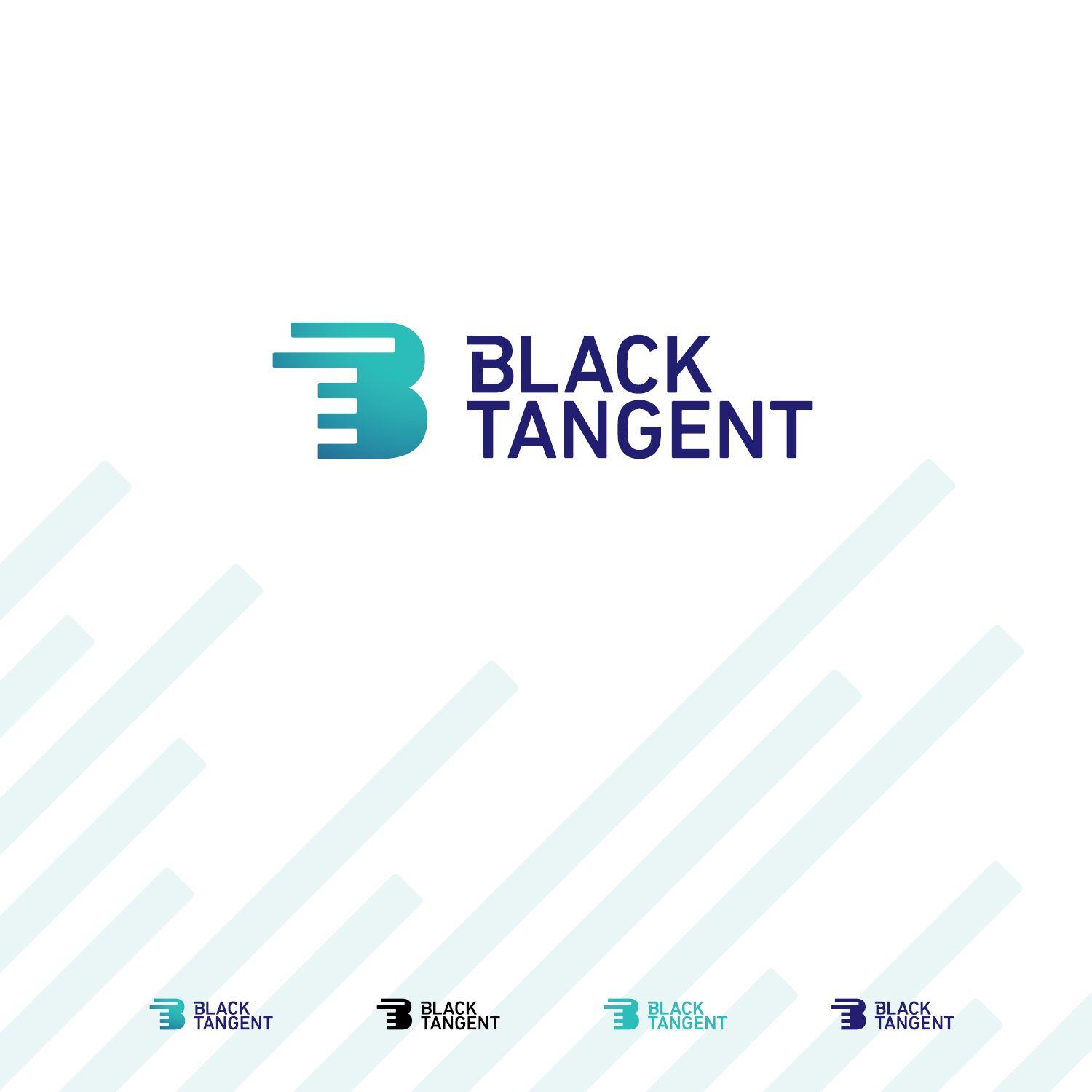Tangent Logo - Modern, Professional, Software Development Logo Design for Black