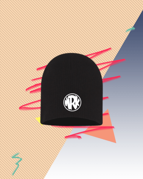 BasicallyIDoWrk Logo - Circle Logo Beanie