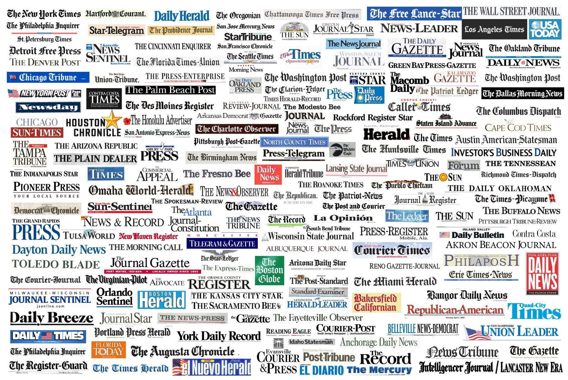 Newspapers Logo - Logos of Top 200 US Newspapers | photo page - everystockphoto