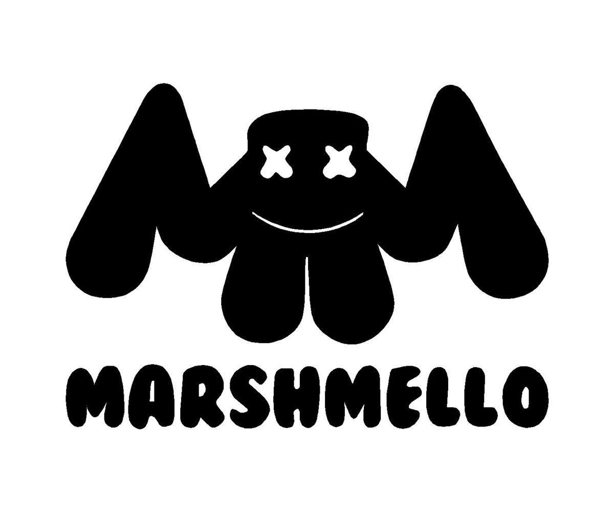 Marshmello Logo - Marshmello EDM House Music DJ Logo Vinyl Decal Laptop Speaker Car Window  Sticker