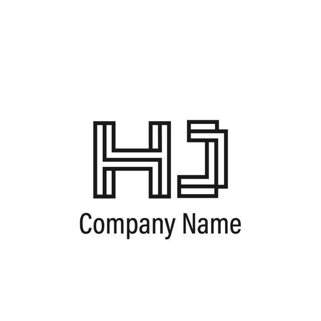 Hj Logo - Initial Letter HJ Logo Template Template for Free Download on Pngtree