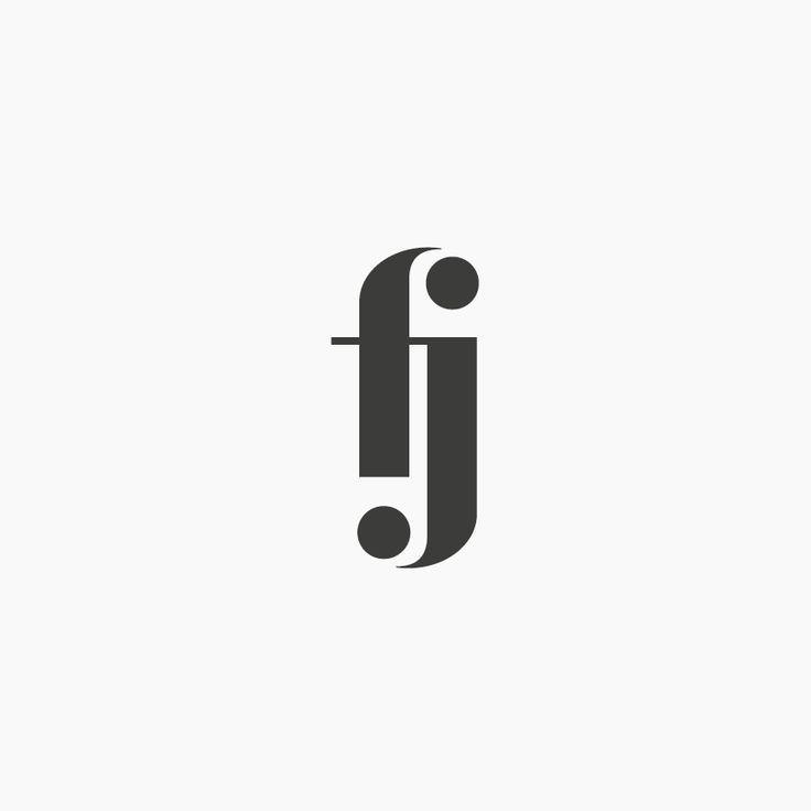 FJ Logo - Typography - Design by ottocliman.it FJ, Monogram, logo, design ...