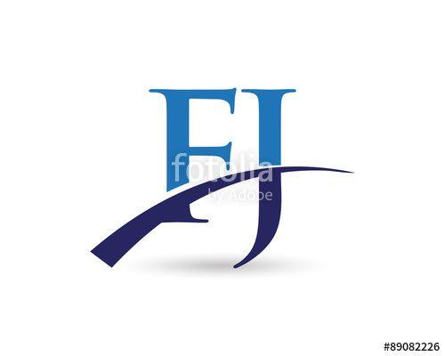FJ Logo - FJ Logo Letter Swoosh