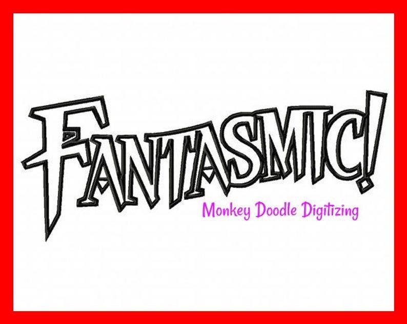 Fantasmic Logo - Fantasmic! Logo - Embroidery Machine Applique - Instant Download - Monkey  Doodle Digitizing