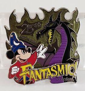 Fantasmic Logo - Details about DISNEY FANTASMIC 25TH ANNIVERSARY SORCERER MICKEY/ MALEFICENT  as DRAGON LE Pin