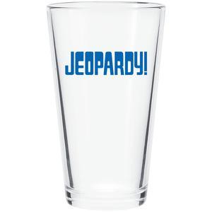 Jeopardy Logo - Jeopardy! Logo Blue Pint Glass