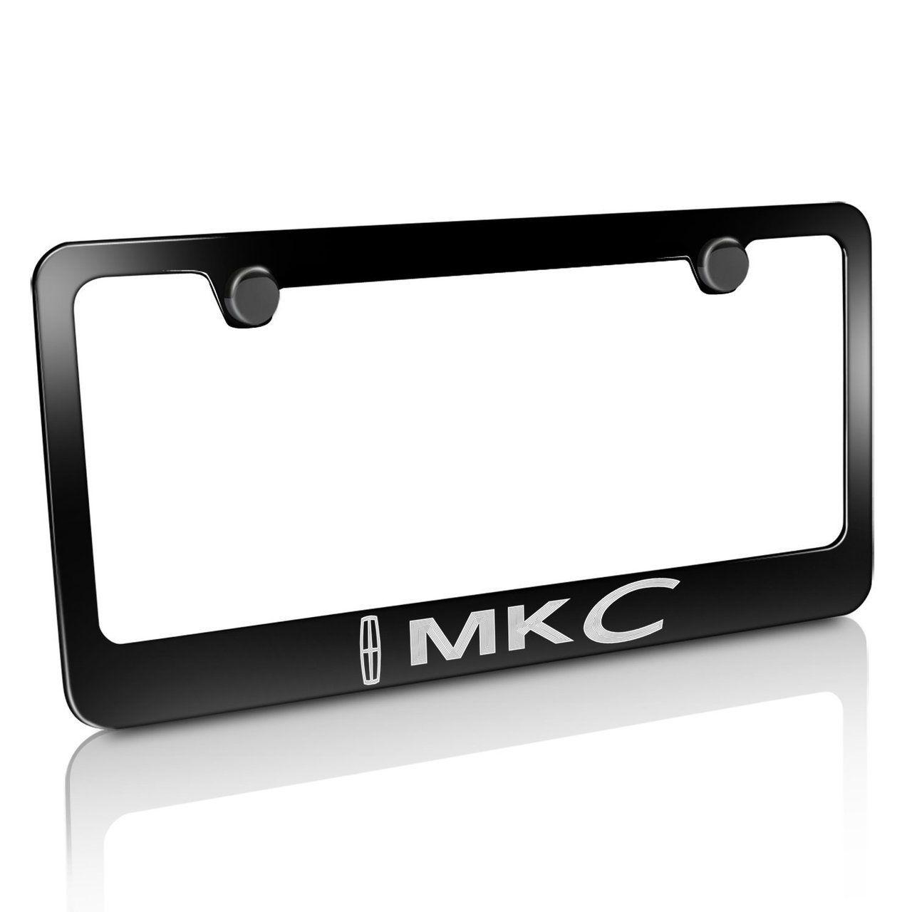 MKC Logo - Lincoln MKC Black License Plate Frame