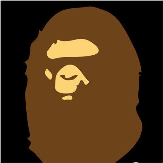 Bathing Ape Logo - 22x28 Print A Bathing Ape BAPE Logo Black BG Poster | Etsy