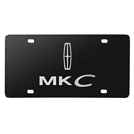 MKC Logo - Amazon.com: iPick Image - 3D Dual Logo Black Stainless Steel License ...